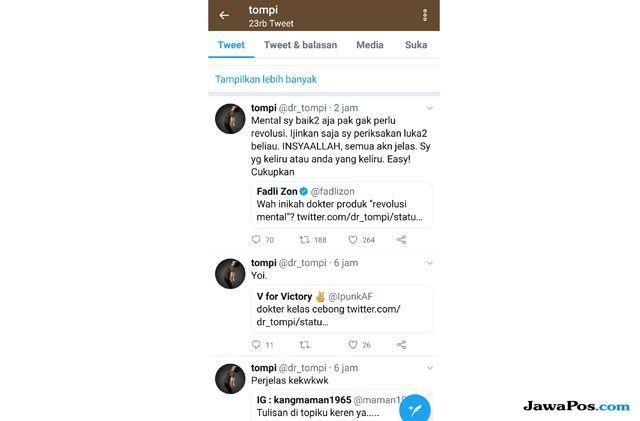 Balas Fadli Zon, Tompi Siap Periksa Ratna Sarumpaet Jika Benar Korban
