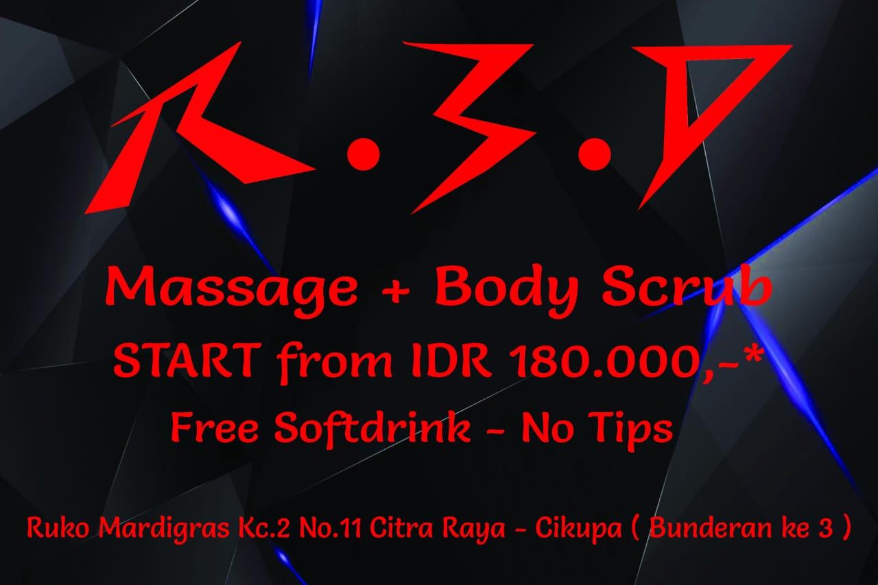 R.3.D MASSAGE (Ruko MARDIGRAS KC.2 No.11 CITRA RAYA - CIKUPA)