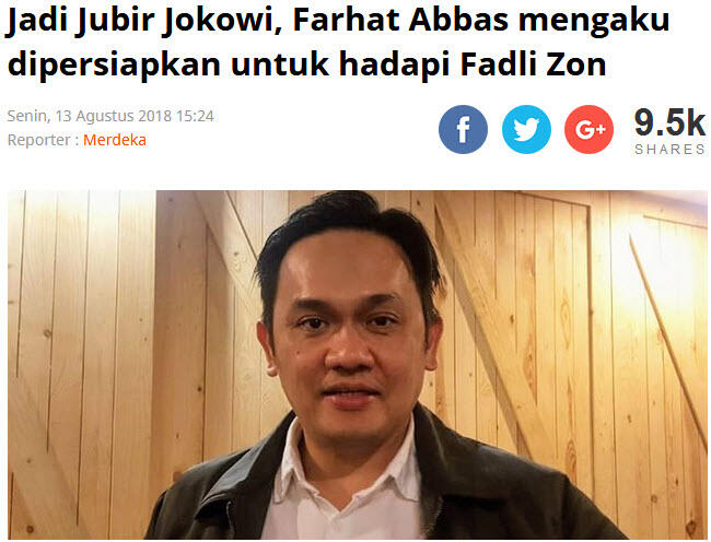 Fadli Zon akan polisikan balik Farhat Abbas terkait pencemaran nama baik