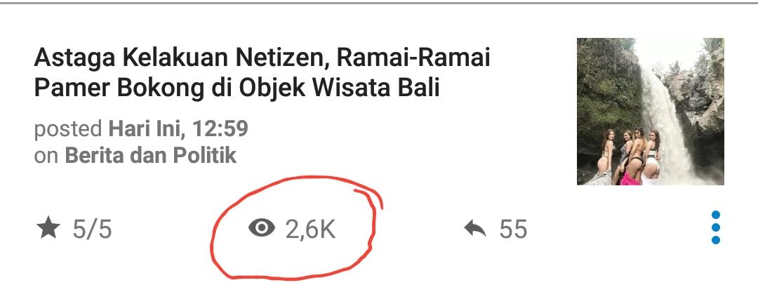 Astaga Kelakuan Netizen, Ramai-Ramai Pamer Bokong di Objek Wisata Bali