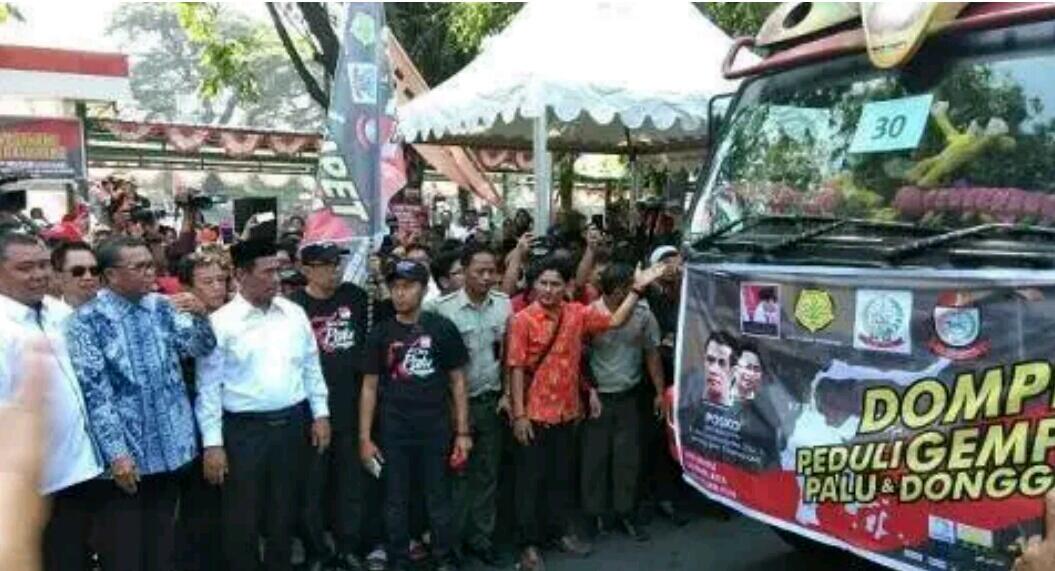 Tempuh 868 Kilometer, 500 Truk Bantuan Berangkat ke Palu Hari Ini