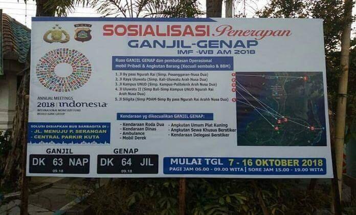 FIX! Mulai Besok Polda Bali Berlakukan Sistem Ganjil-Genal