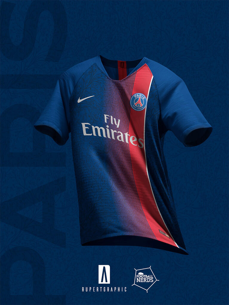 Mantul...! Nih 4 Jersey Konsep PSG Musim Depan