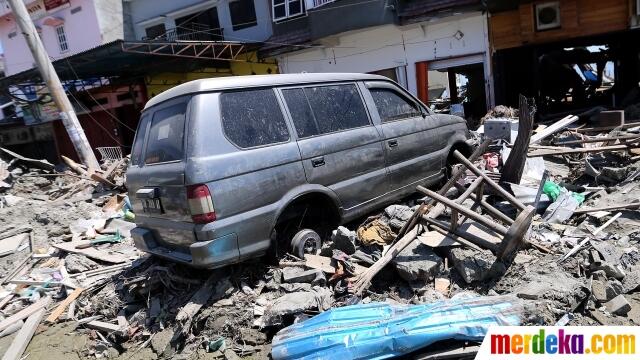 Foto: Menyedihkan, begini potret mobil korban gempa Palu yang dijarah