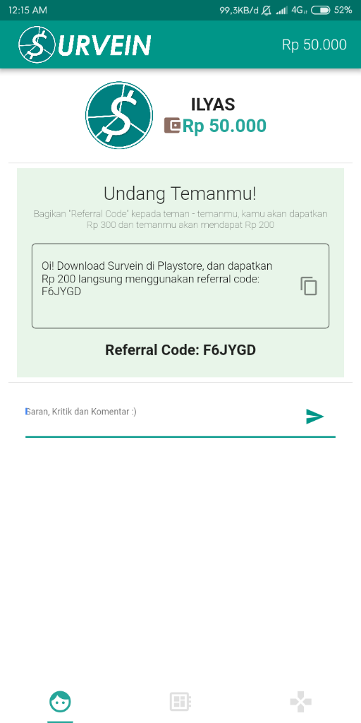 Modal Android Dan Rekening Anda Bisa Kaya 1 Hari Bisa Sampai 50.000 X 1 Minggu ??????