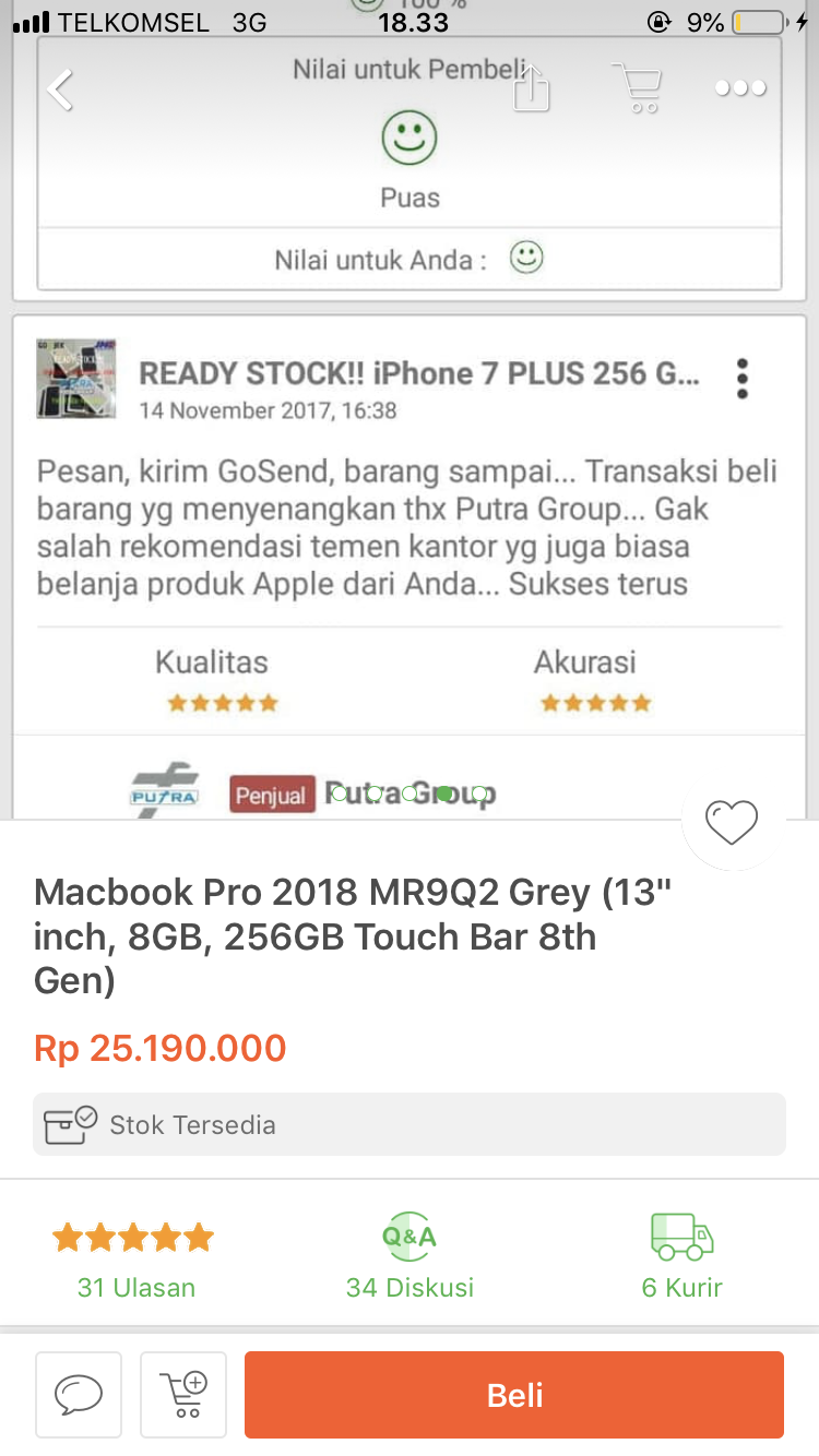 Mau tanya gan, apakah aman beli mecbook di counter tidak resmi?