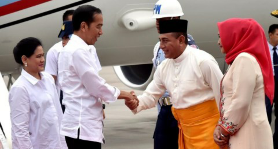 Disambut Edy Rahmayadi, Jokowi Tiba di Medan Untuk Buka MTQ Nasional
