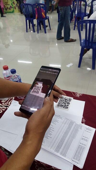 QR Code Bantu Registrasi Ulang Acara Lomba Mewarnai dan Menggambar