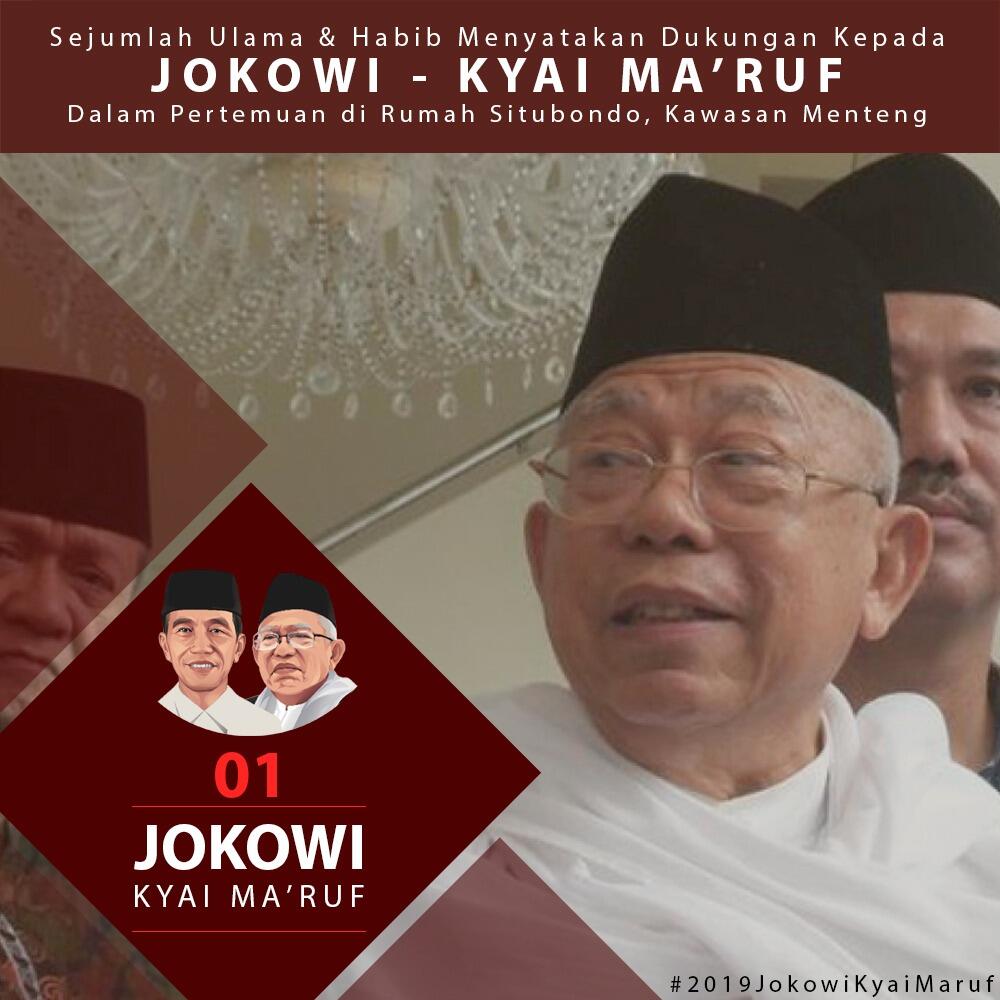 Habaib dan Ulama Nyatakan Dukungan ke Jokowi Ma'ruf Amin