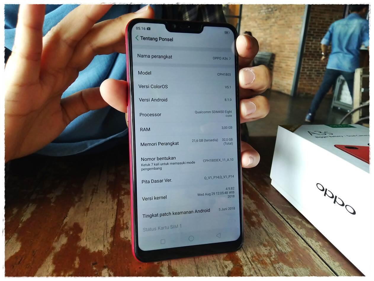 REVIEW OPPO A3s: Baterai Jumbo Kamera Ganda Harga Bikin Hepi