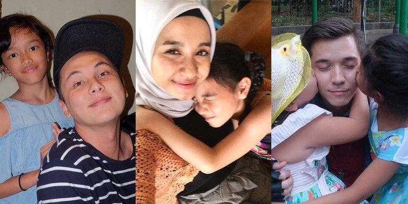 Layaknya Anak Kandung, 7 Artis Ini Dekat Sekali dengan Anak Tirinya