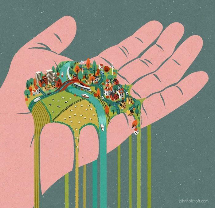 20 Ilustrasi yang Menggambarkan Manusia Masa Kini!