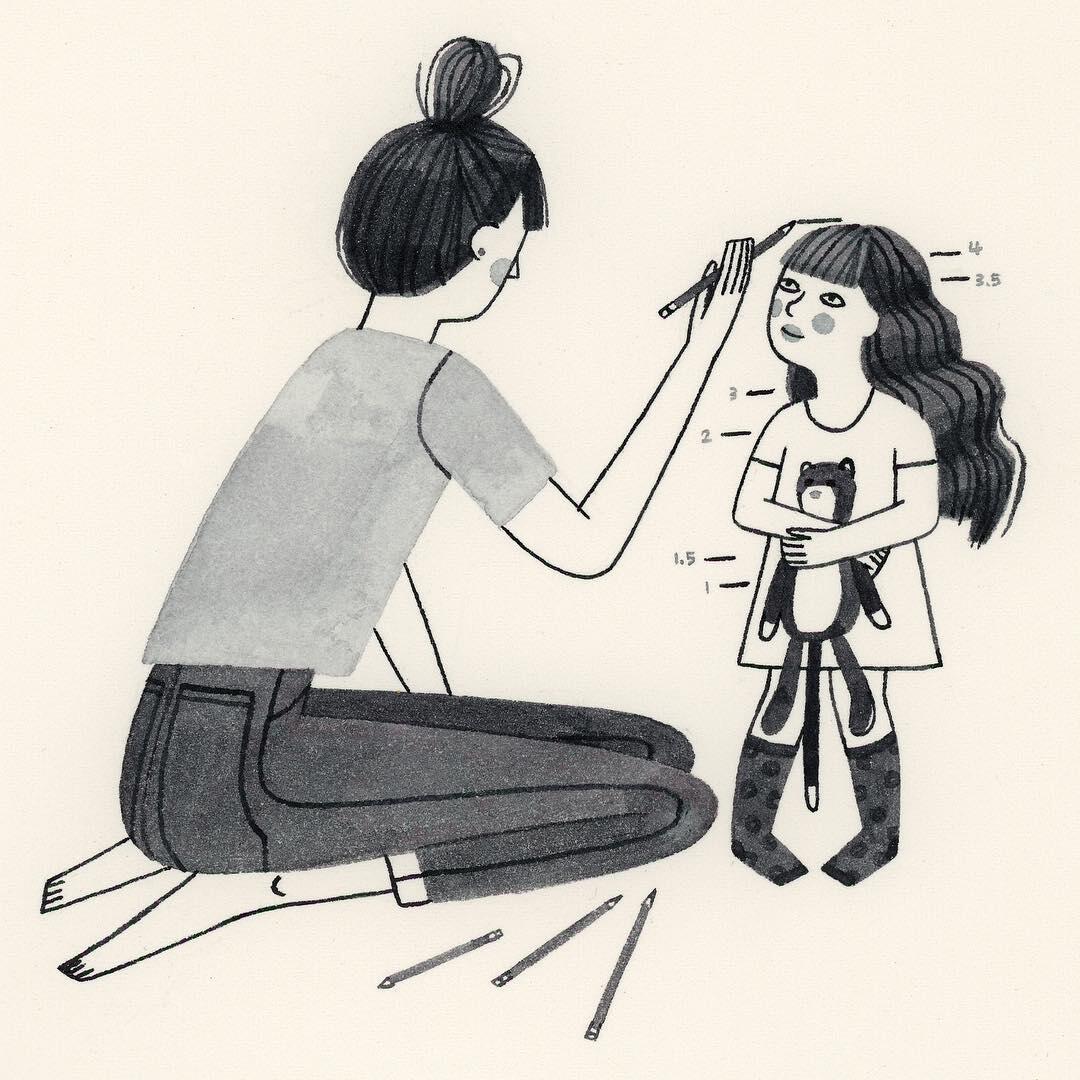 18 Ilustrasi Paling Menyentuh yang Gambarkan Kasih Sayang Ibu