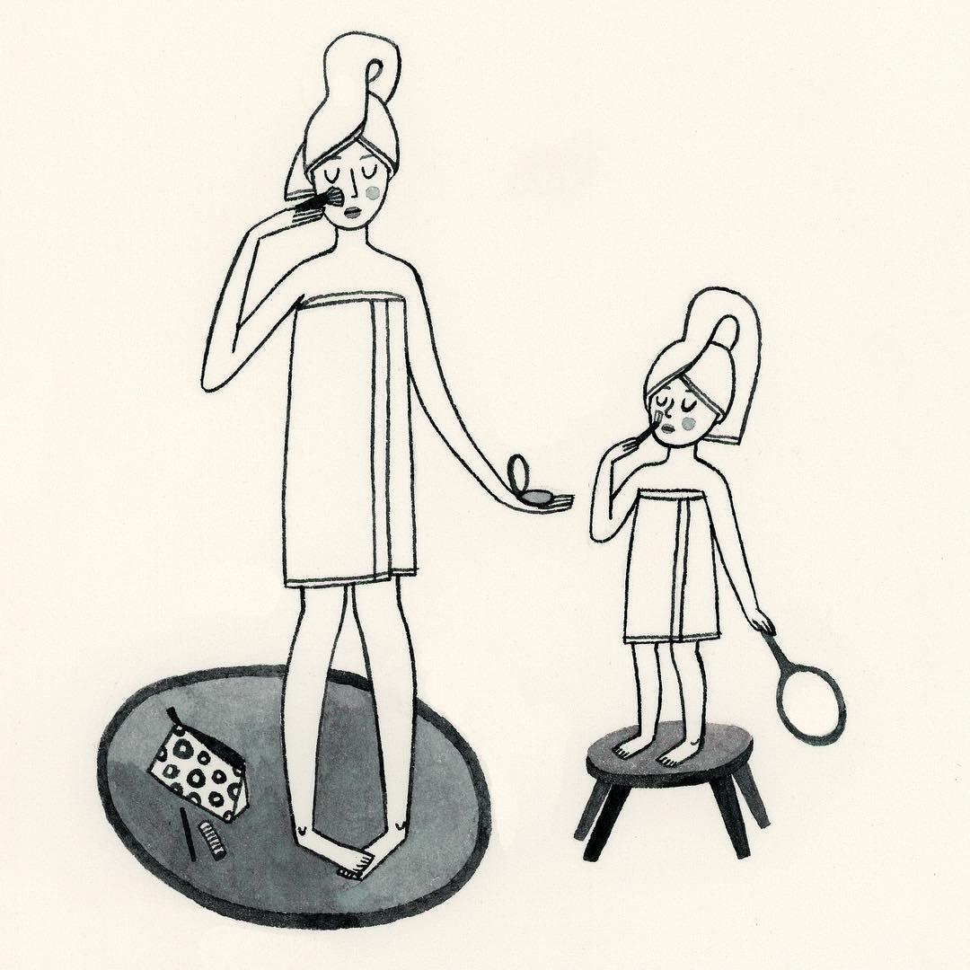 18 Ilustrasi Paling Menyentuh yang Gambarkan Kasih Sayang Ibu