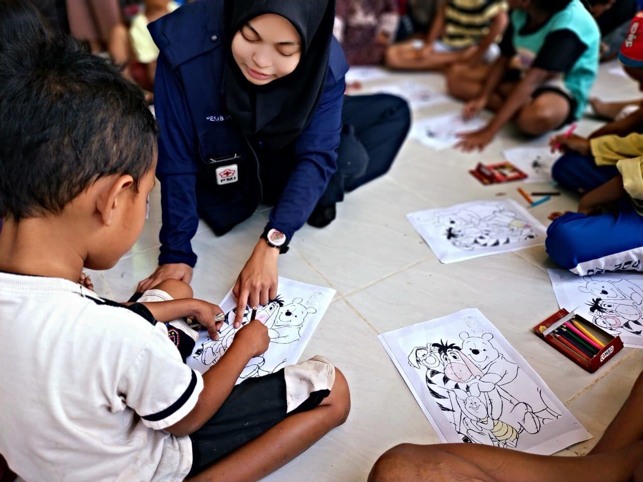 Anak Korban Bencana Palu Trauma, PMI Lakukan Program Psikososial