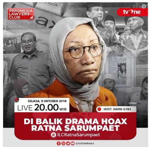 Waduh, Ratna Sarumpaet Sudah Sebut Dalang di Balik Hoaxnya? 