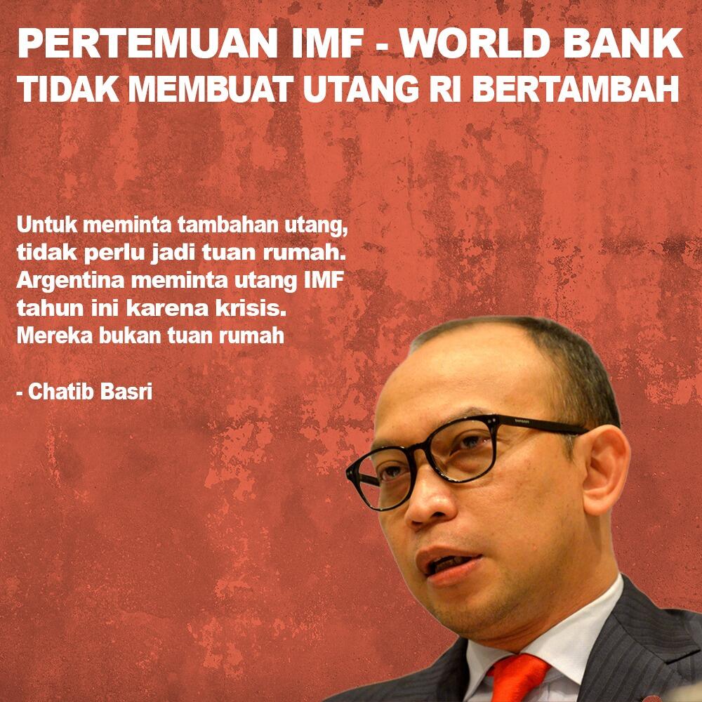 Pertemuan IMF - World Bank Tidak Membuat Utang RI Bertambah