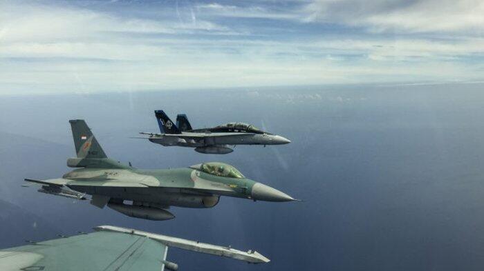 Pesawat Tempur Asing Terobos Wilayah RI, TNI AU Kirim 2 F-16, duga Pesawat Australia