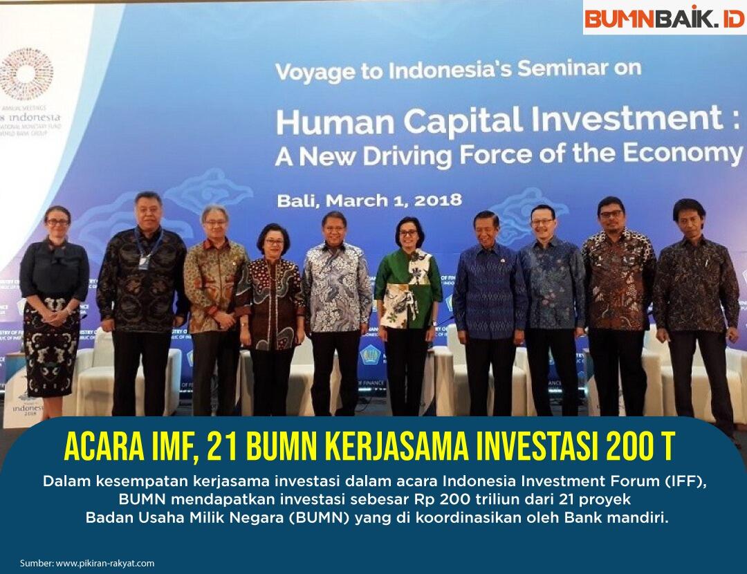 Hebat BUMN Dapat Investasi 200T di Ajang Pertemuan IMF