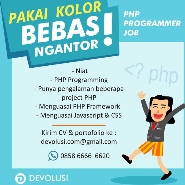 Lowongan Kerja Web Programmer / Developer Jogja