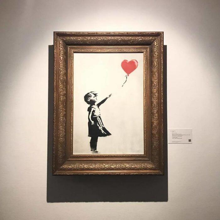 Lukisan Banksy Senilai Rp 20 Miliar yang Hancur Sendiri