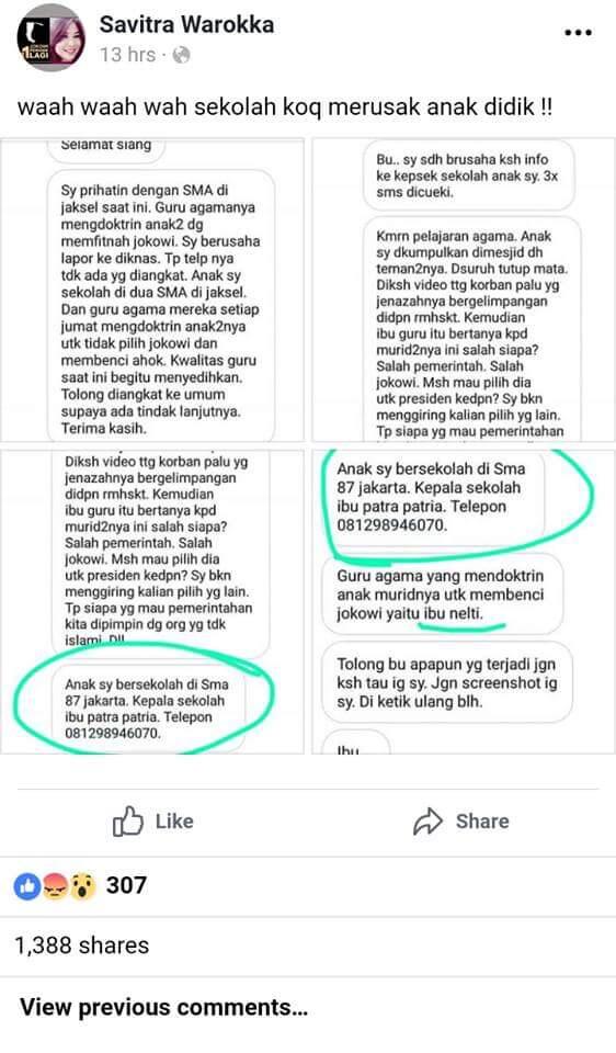 Guru SMA 87 Jakarta yang Dituduh Doktrin Anti Jokowi Minta Maaf