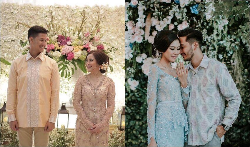 12 Inspirasi Manis Kebaya Couple buat Tunangan, Serasi Memesona