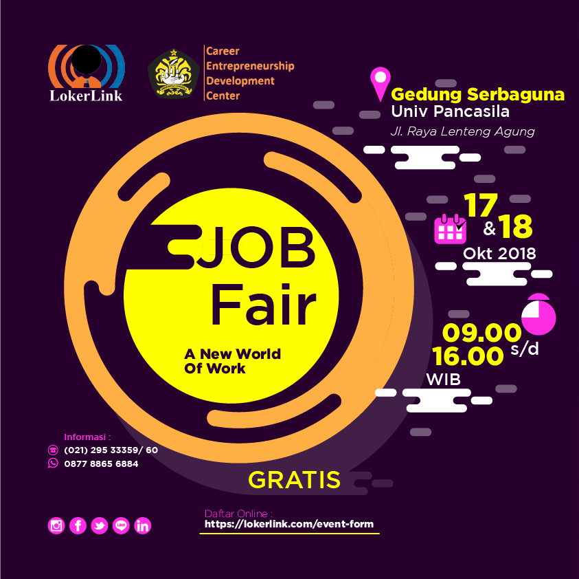JOB FAIR 2018 JAKARTA (BY : LOKERLINK)