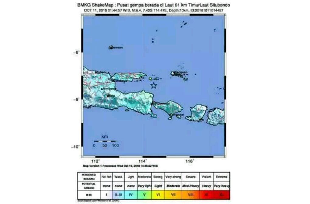 Di Sumenep, 3 Tewas dan 4 Terluka Akibat Gempa