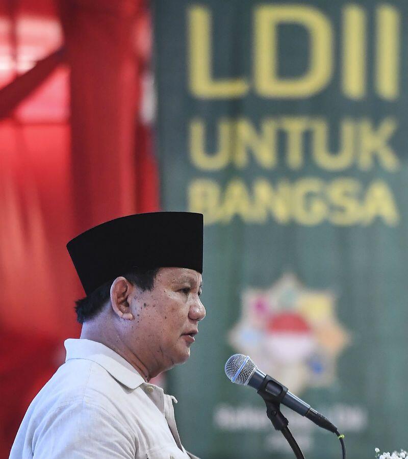 Hadiri Rakernas LDII, Prabowo: Saya Bukan Minta Dukungan