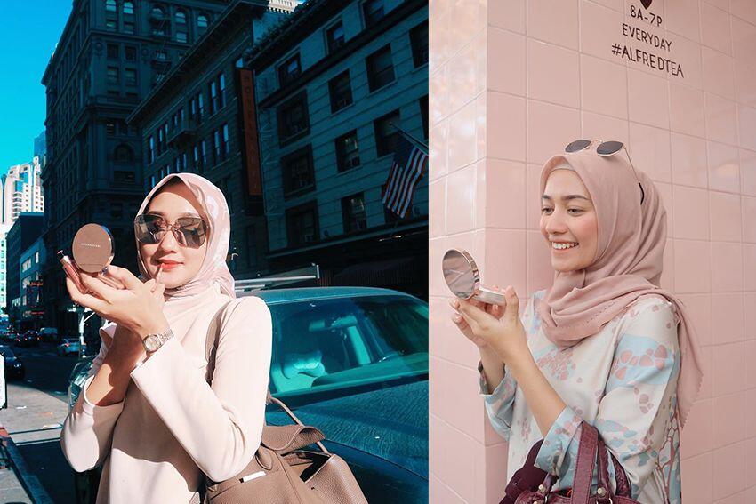 Adu Gaya Dian Pelangi Vs Mega Iskanti, Glamour & Elegan Berbalut Hijab