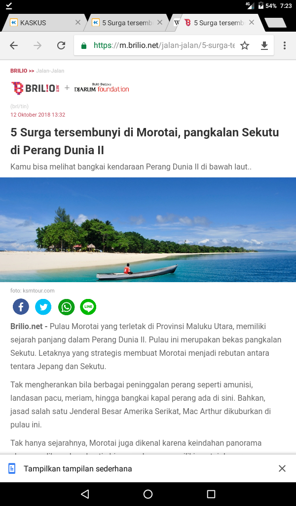 5 Surga tersembunyi di Morotai, pangkalan Sekutu di Perang Dunia II