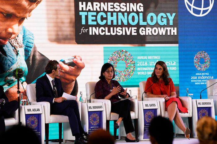 Melinda Gates dan Sri Mulyani satu suara soal teknologi