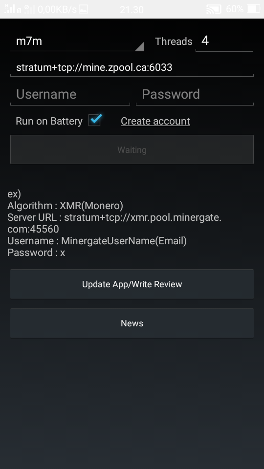 Cara Mining Di zpool.ca Menggunakan AA Miner APK
