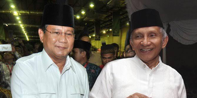 Di Pisah Reformasi, Amien Rais dan Prabowo Bersatu Berkat Jokowi 