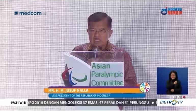 Kalla: Atlet Asian Para Games Pemenang Kemanusiaan