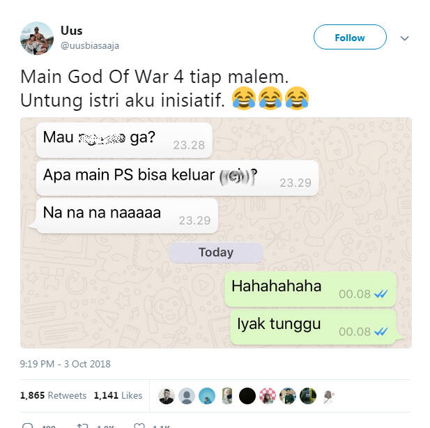 Bagikan Chat Bercinta Dengan Istri, UUS Bikin Netizen Heboh