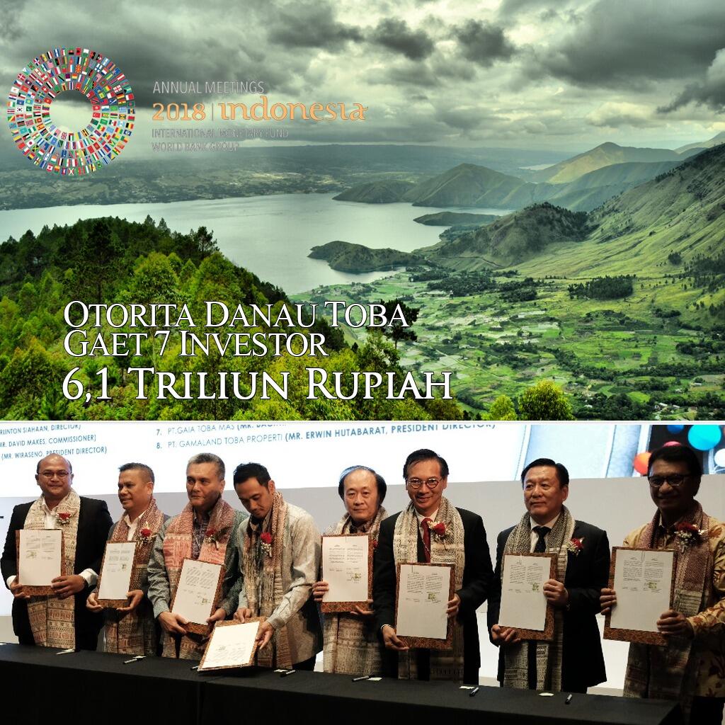  7 Investor Suntik Dana Rp6,1 Triliun ke Kawasan Danau Toba