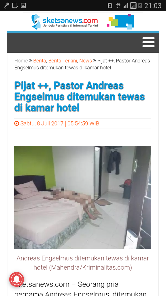 Cerita Pendeta Hampir Tertembak di Ruang Kerja Anggota DPR Gerindra