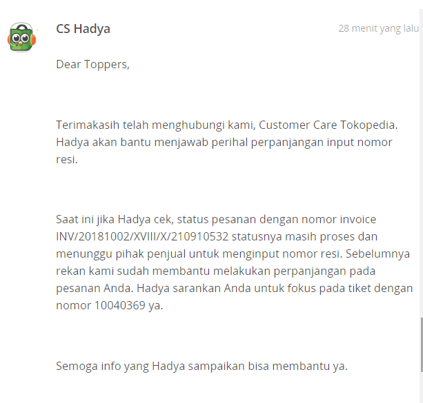 LAGI LAGI TOKOPEDIA MERUGIKAN PENJUAL, CS TOKOPEDIA AROGAN, LAMBAT!