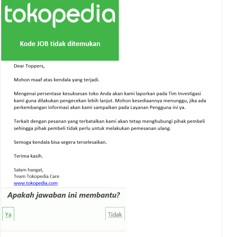 LAGI LAGI TOKOPEDIA MERUGIKAN PENJUAL, CS TOKOPEDIA AROGAN, LAMBAT!