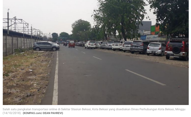 Alasan Pengemudi Transportasi "Online" di Bekasi Enggan Mangkal di Pangkalan