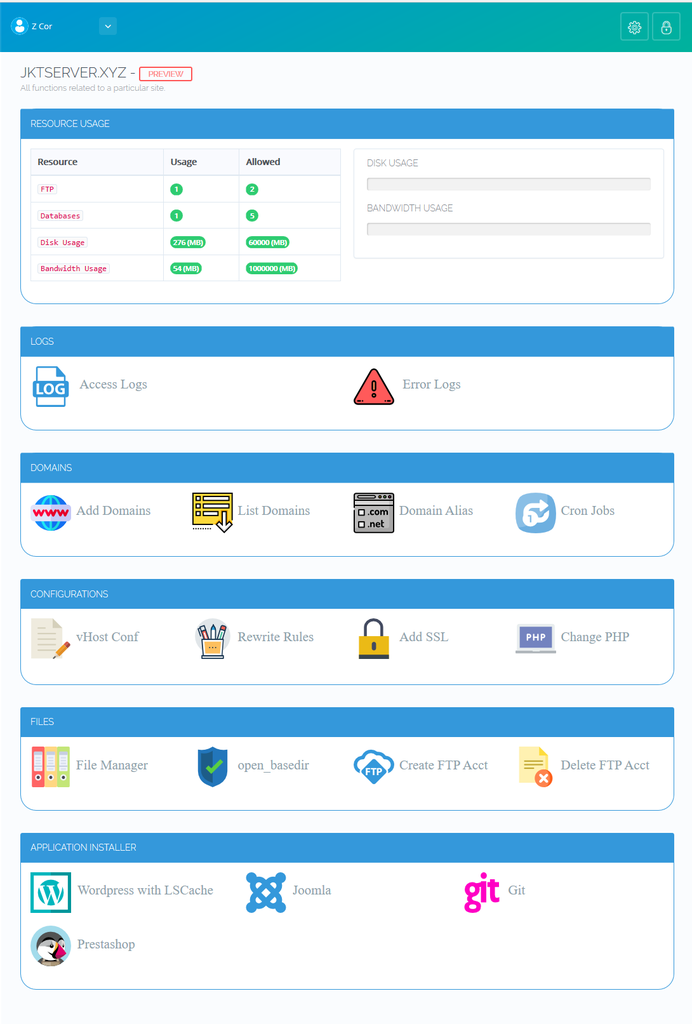 JKTSERVER.XYZ - Free Hosting Open Litespeed (CYBERPANEL)