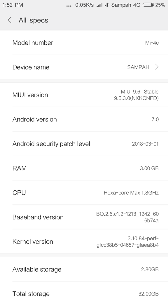Xiaomi Mi4c tidak fast charging. ngecas 7 jam baru penuh