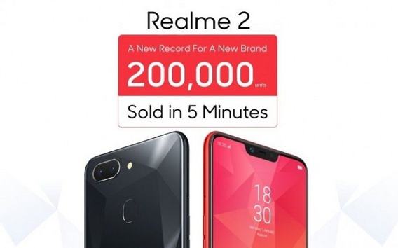 Sadiss! 15.000 Unit Realme 2 Terjual dalm Waktu 10 Menit