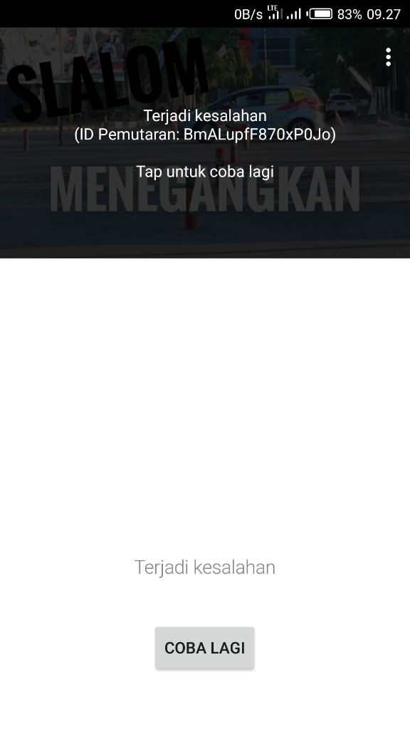 YouTube Error 503 Sekitar 30 Menit