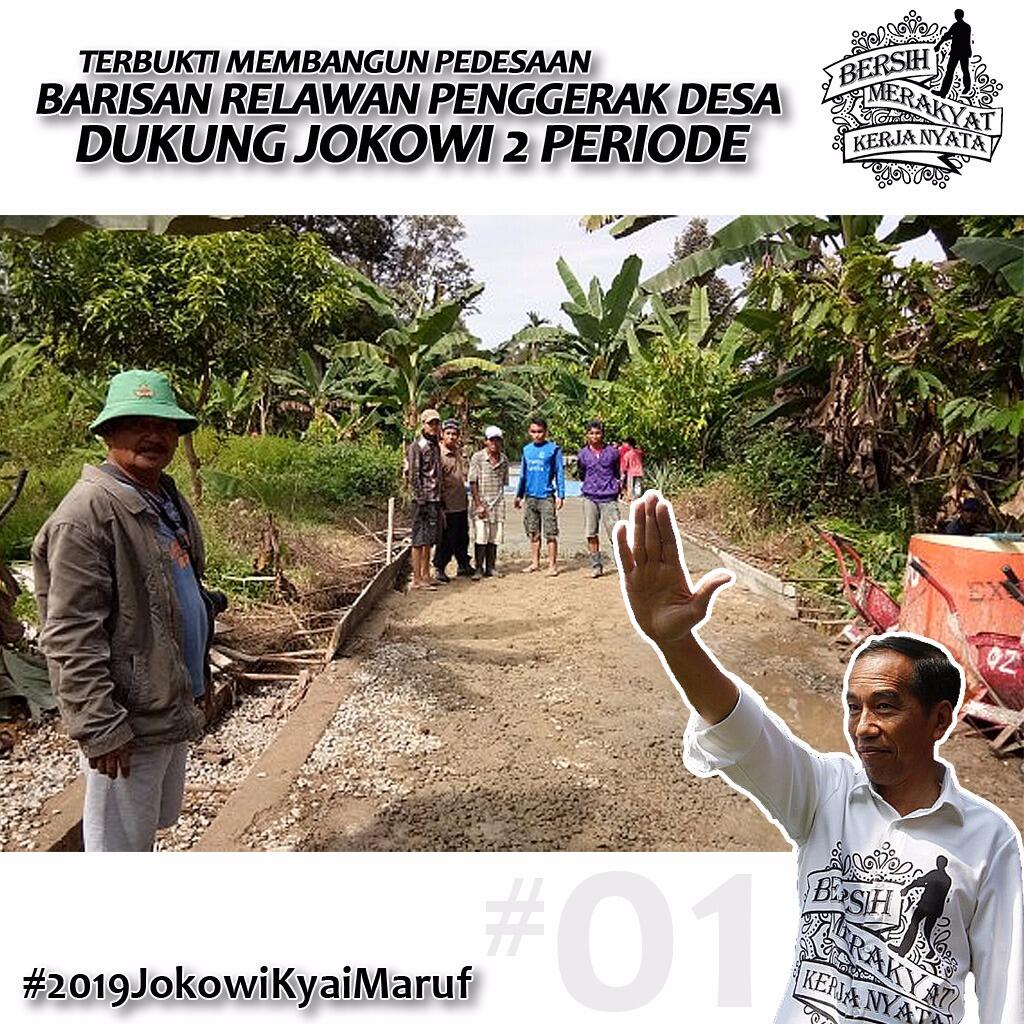 Brigade 01: Satu Desa 100 Suara untuk Jokowi-Ma'ruf