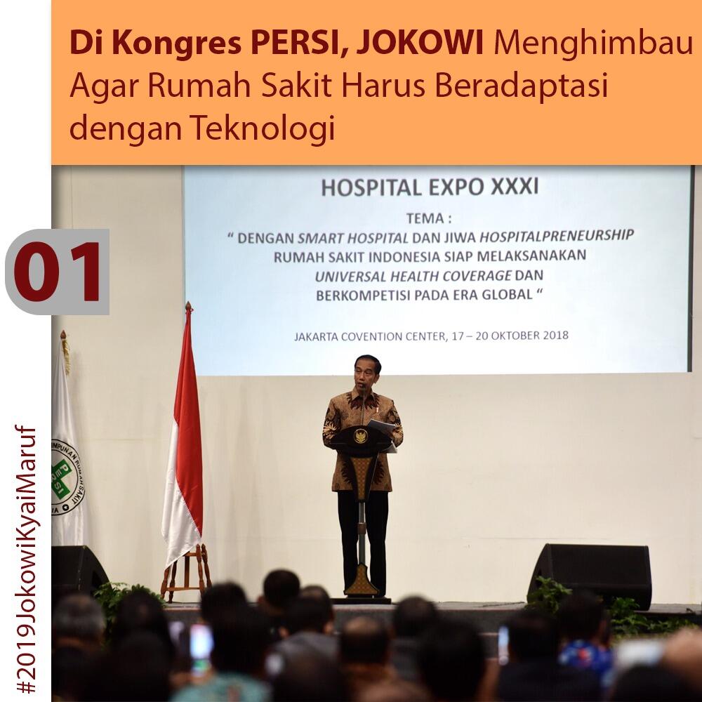 Jokowi: Rumah Sakit Harus Beradaptasi dengan Teknologi