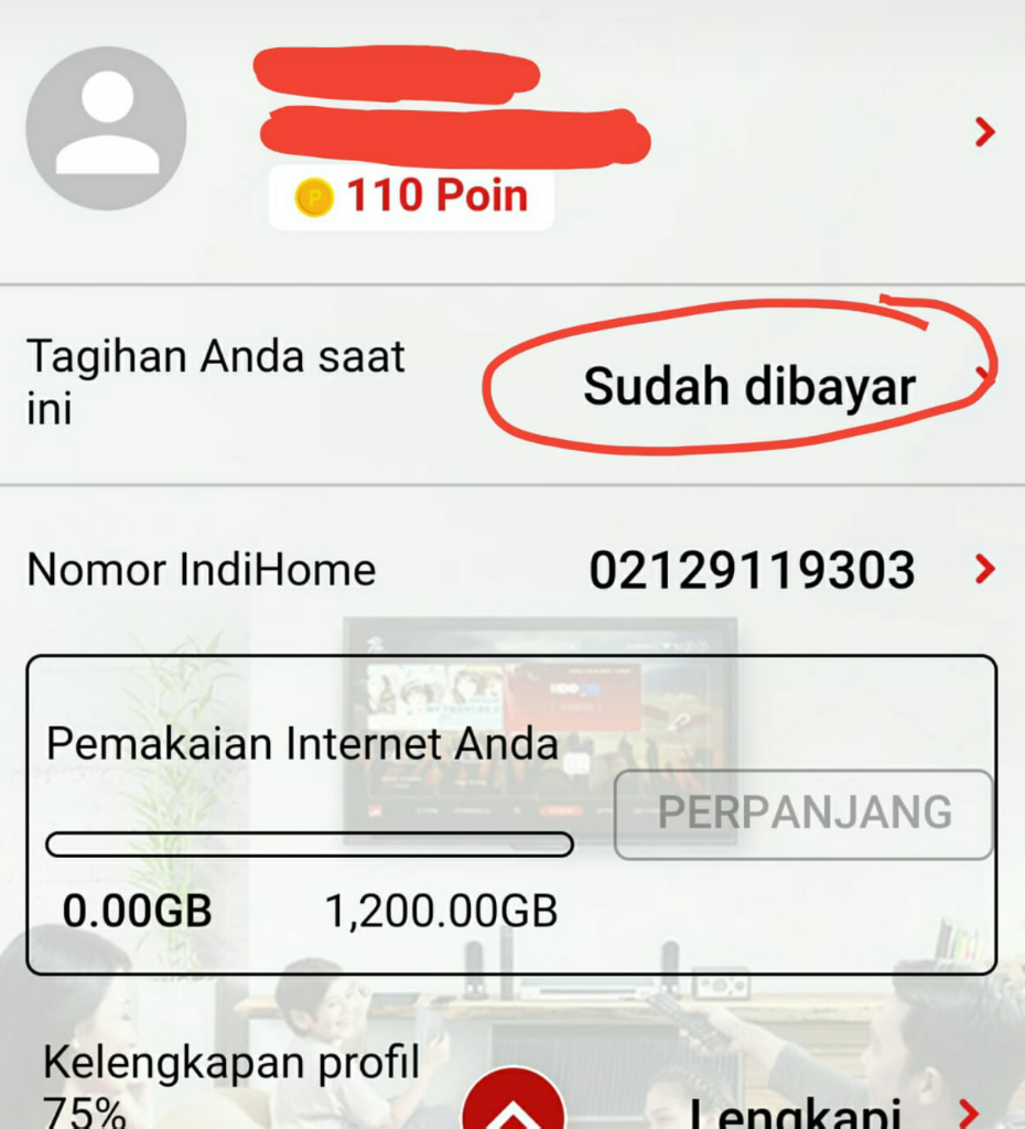 telkom indihome tetap menagih tagihan walaupun sudah dilakukan pelunasan