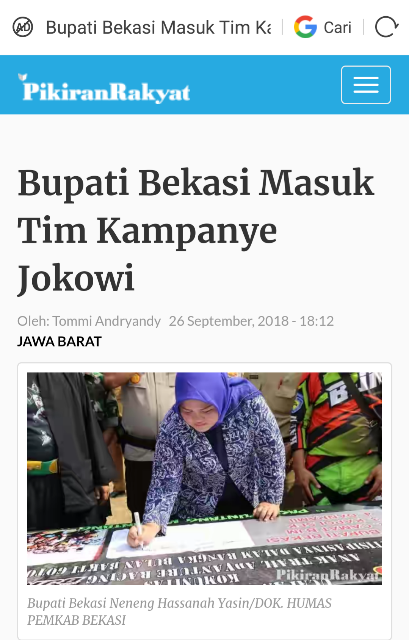 Ditahan KPK, Bupati Bekasi Neneng Hasanah Lagi Hamil 4 Bulan